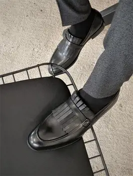 Mænd Sko af Høj Kvalitet Pu Læder Nye Mode Elegant Design, Slip-on Sko Casual Formelle Grundlæggende Sko Shoes De Hombre HG011