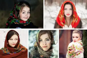 Kvinde Vinter-Tørklæde Russiske Etnisk Stil Trykt Blomst Mønster Kvast Vinter Varm Firkantet Tæppe, Tørklæde Sjal
