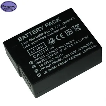 Banggood 7,2 V 1800mAh DMW-BLC12 DMW BLC12 Kamera Batteri Til Panasonic DMW BLC12E BP-DC12 Lumix DMC-GH2 G5 G6 G7-G80 FZ1000