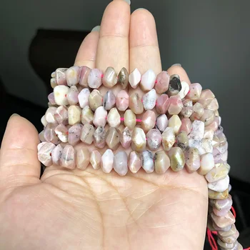 Naturlige Pink Opal Sten Perler Uregelmæssige Særligt Snit Ægte Løs Spacer Perler Til Smykker at Gøre DIY Armbånd Charms 7.5