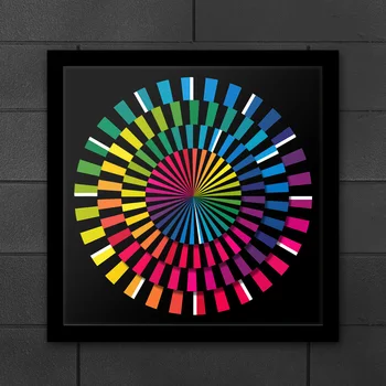 Spektrum Hexagon Design Vægur Farverige Og Moderne Tabel Ur Kunst Ur Tidløse Ure Spændende Håndværk Bruser Se