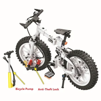 Sammenklappelige cykler MOTO Cross Cykel byggesten Motorcykel Model Uddannelsesmæssige DIY Mursten Kompatibel Med Legetøj Technic