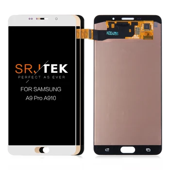 AMOLED/TFT Til SAMSUNG Galaxy A9 2016 Skærm Touch screen Digitizer Panel Montering Til Galaxy A9 Pro A910 LCD-A9100 Udskiftning