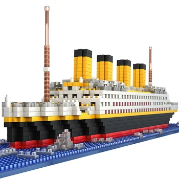 1860pcs Rms Titanic Model Stor Cruise Skib/båd, Diy Bygning Diamant Blokke Klassikere Toy Udstilling/samling Gave Til Børn
