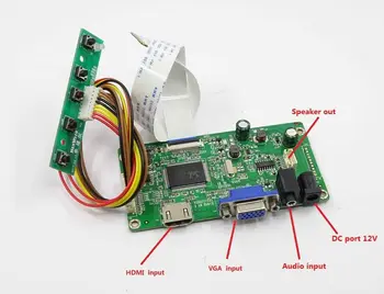 Yqwsyxl kit til LP140WF6-SPC1 LP140WF6-SPC2 HDMI + VGA-LCD-LED LVDS EDP-Controller Board-Driver