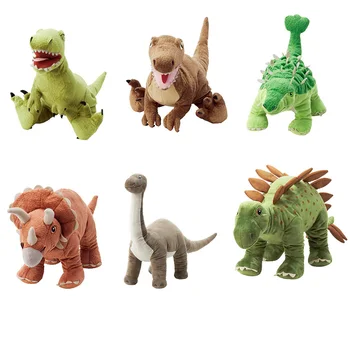 Plys legetøj udstoppet dukke tegnefilm dyr dinosaur Ankylosaurus Tyrannosaurus Rex baby godnathistorie ven Julegave 1pc