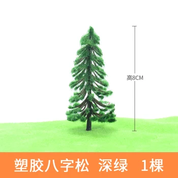 30stk Model Fyrretræer, Grønne Fyrretræer For HO O N Z Skala modeljernbane Layout Miniature Landskab