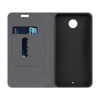 Wood grain PU Læder taske Til Google Nexus 6 Flip etui Til Motorola Nexus 6 Google Shamu Telefonen Tilfælde Blød Silikone bagcoveret