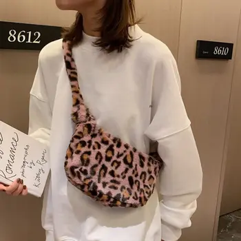 2020 Bløde Kvindelige lille Håndtaske Mode Leopard Print Crossbody Taske Kvinder Blød Blød, Casual Skulder Messenger Taske сумка женск