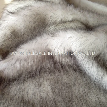 Høj kvalitet fox fur,3-4cm lang luv imiteret pels stof,hvid coloer farvestof tip klud,fotografering tæpper materiale