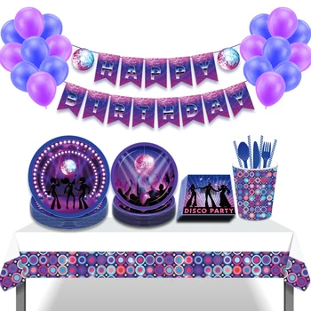 130*220 cm Disco Bar Lys Bolden Dug Party Dekorationer Baby Brusebad Disponibel Tablecover Happy Birthday Party Favors