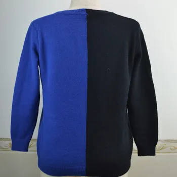 S-XL Varmt efterår og vinter Damer Syning V-hals Personlighed Mode Pullover Sweater trække de noel famille Casual mode F4