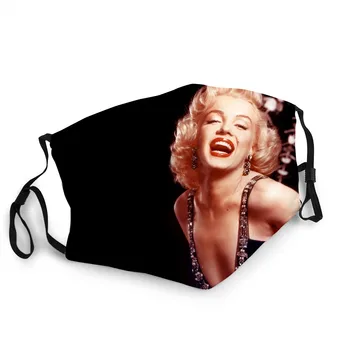 Den Berømte Amerikanske Skuespiller Marilyn Monroe ansigtsmaske Kan Genbruges Vask Voksen / Børn Blød Mascaraer masque