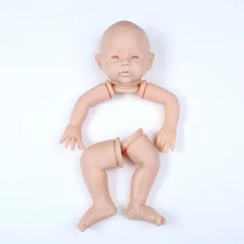 For 20 tommer bløde vinyl silikone reborn dukke DIY kit tilbehør umalet naturtro håndlavet hot-salg engros baby legetøj