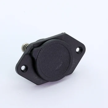10stk XLR-stik Sort Plast 3pin XLR Male/Female jack panelmontering med støvhætte audio jack højttaler stik