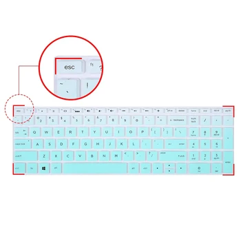 Keyboard Cover Silikone TPU for HP Envy 17 ton 17M 17.3 med x360 15-BW 15-BS og Pavilion x360 15 15.6 tommer Beskyttende hud Klar