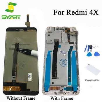 LCD-skærme Til XIAOMI Redmi 4X LCD-Rammen Fuld Skærm Touch screen Digitizer Panel Montering Erstatning For Redmi 4x
