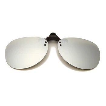 Kvinder Mænd Klip på Flip-op Polariseret Linse For Recept Briller UV400 Kørsel Solbriller Over Briller gafas de sol