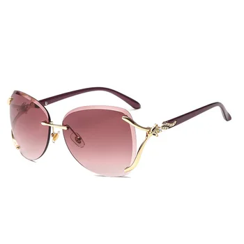 JASPEER Fashion Diamond Solbriller Kvinder Mænd 2020 Ny Luksus Brand Designer Uregelmæssige Metal Gradient Blå Pink Ladies Briller