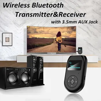 Bluetooth Trådløse Adapter Mini Trådløse Bluetooth-5.0 Sound Receiver Transmitter 3,5 mm Audio Jack Støtte Sound Bar For TV