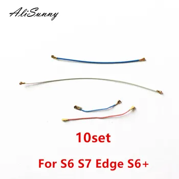 AliSunny 10set Wifi Signal Antenne Flex Kabel til Samsung Galaxy S6 S7 Kant S6Edge S7Edge netværksstik Bundkort Flex