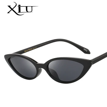 XIU Sexet Cateye Solbriller Kvinder Små Ovale Solbrille Brand Designer Luksus Kvalitet Fashoin Briller Sommeren Kvinde Oculos