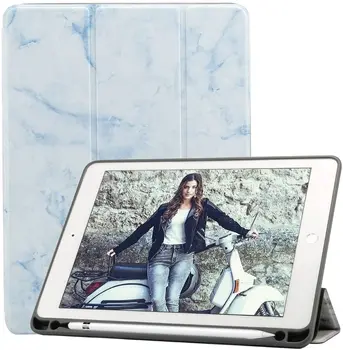 Med Blyant Holder til iPad 10.2 2020 8. Generation Tilfælde A2270/A2428/A2428 PU Læder Smart Cover til ipad 10.2 2019 7 Funda