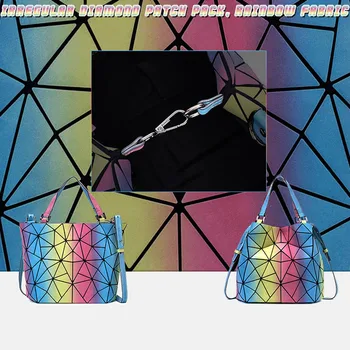 Nye Regnbue Lysende Diamant Håndtaske Kvinder Skulder Tasker Designere Luksus Håndtasker, Mode Brand Håndtaske Composite Tote 2020
