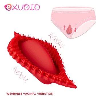 EXVOID Silikone Dildo Vibratorer Mundtlig Slikning Klitoris Vibrator Stimulere Bærbare Sex Legetøj til Kvinder, G-spot Massager
