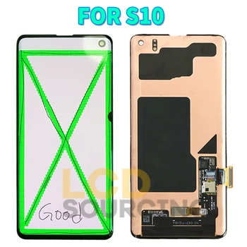 Stor Plet LCD-For Samsung Galaxy S10 G973 Lcd-Skærm Touch screen Digitizer Assembly For Samsung s10+ Plus G975 Lcd-Udskift
