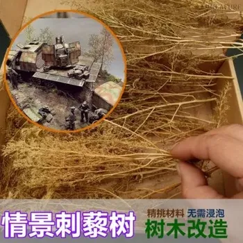 Scene arkitektonisk model sand vegetation torne quinoa militære scene DIY produktion af materialer