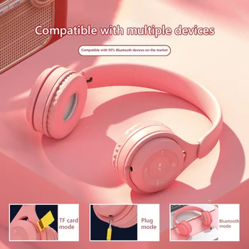 2020 Colorfuls hovedtelefoner Trådløse Headset Stereo hovedtelefoner Bluetooth-Headset med Mic Støtte TF Kort Telefonopkald Børn Gave