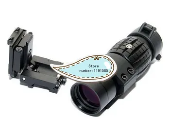 Jagt 3X Forstørrelse Hardball Sniper Rifle Anvendelsesområde Syn med QD Klip Til Side for 20mm Jernbane-Mounts