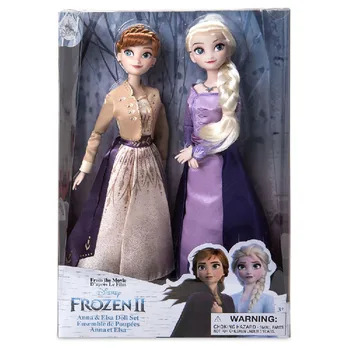 Disney Legetøj Frosne 2 Elsa og Anna Prinsesse Dukke Legetøj med Tilbehør Olfa Sæt Girl ' s Samling Dukker Børn Gaver med Box