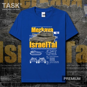 Israelske Hær Mekava Main Battle Tank T-Shirt i Bomuld O-Hals, Korte Ærmer til Mænd T-Shirt Nye Størrelse S-3XL