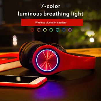 B39 LED Farverige Vejrtrækning Lys Bærbare Folde Indbygget FM Indbygget FM-mp3-afspiller Med LED Farverige Vejrtrækning Lys
