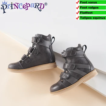 Princepard 2019 nye sommer efterår ortopædiske sko til børn pink grå sandaler i ægte læder