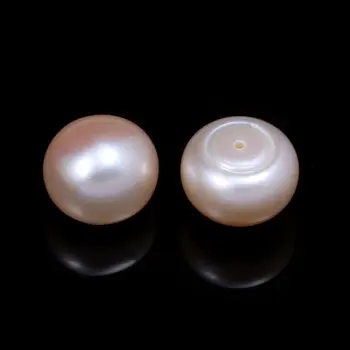 4stk Naturlige Ferskvands Perler Perler af Høj Kvalitet Halv Hul Løse Perler For at Gøre DIY Stud Øreringe Smykker Gaver Tilbehør