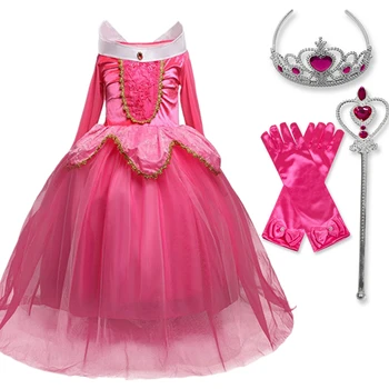 Piger Prinsesse Kostume Kids Halloween, Karneval, Julefrokost Cosplay Kjole Op Børn Forklædning Robe Fille