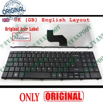 Originale Nye Bærbare Laptop tastatur til Acer Aspire 5516 5517 5532 5534 5732 5732Z 5732ZG 5332 5334 STORBRITANNIEN GB engelsk - NSK-GFB0U