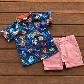 US Kids Tøj Sæt Baby Dreng kortærmet T-shirt+Bukser 2stk Casual Sommer Tøj