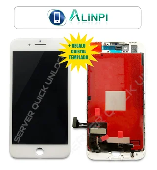 Fuld skærm til iPhone 8 hvide touch digitizer + LCD + hvid ramme + hærdet glas AAA kvalitet + 24 timer forsendelse