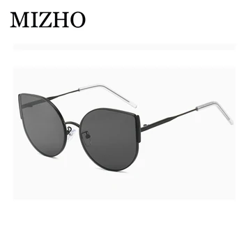 MIZHO Gul Vintage Metal Solbriller Kvinder Brand Design UV-Mode Brun Street Solbriller Til Damer Cat eye Nye 2020
